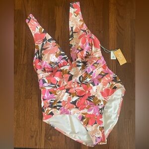 Floral One Piece Swimsuit (NWT)